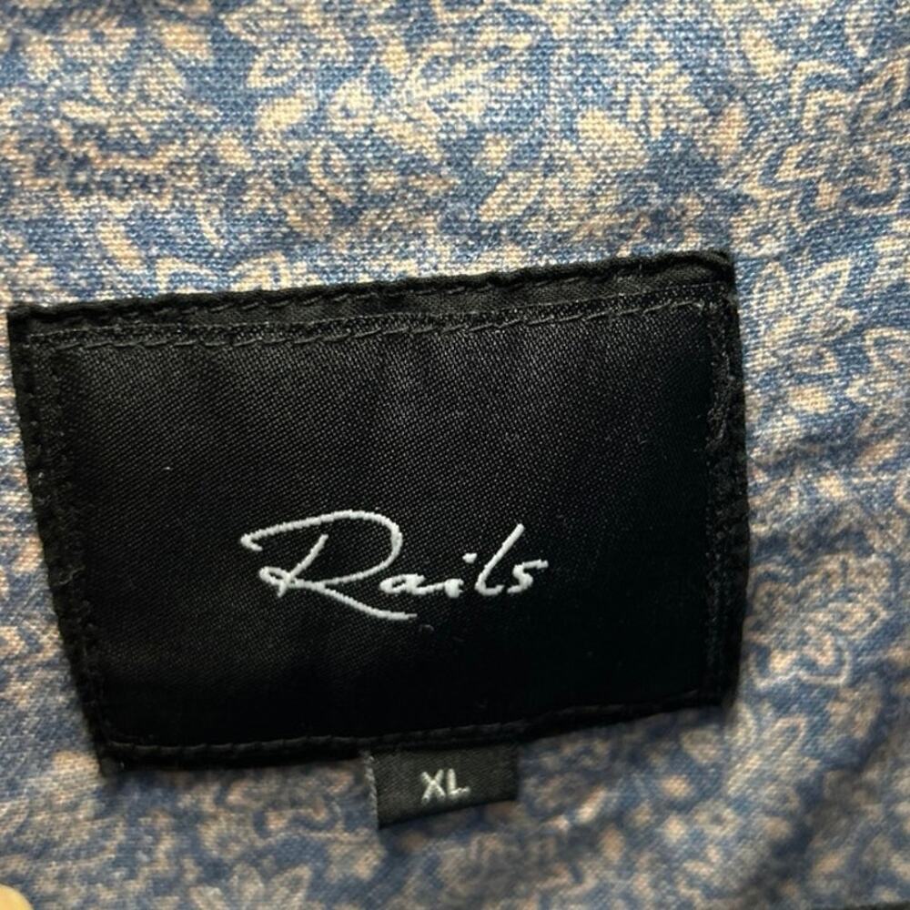 Rails Men’s Carson Floral Print Linen Blend Butto… - image 6